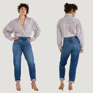 ÉTICA Denim 31 Stone Wash Bryce Pinch Waist Boyfriend Straight No Stretch Jean